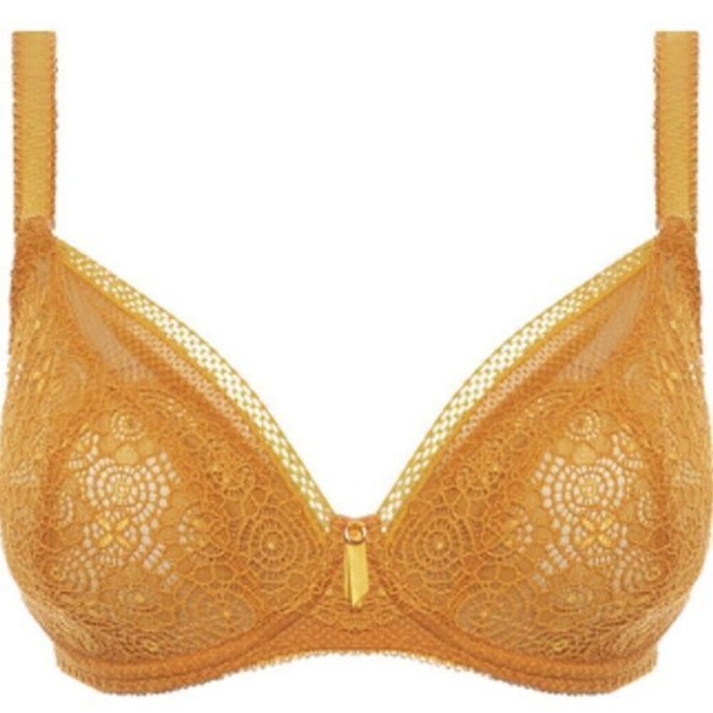 Freya Mustard Lace Bra